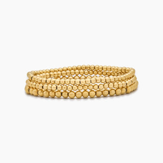 433 Gold Perlen Armband Stapel