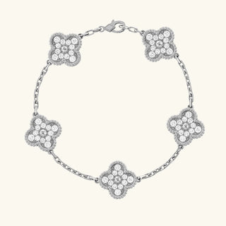 CLOVER - Silber Zirkon Armband