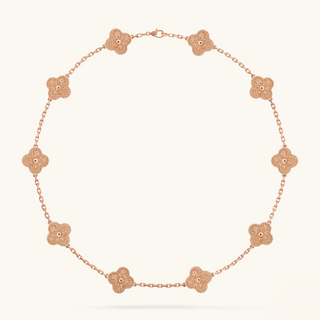 CLOVER - 10 Motive Pink Necklace