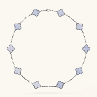 CLOVER - 10 Motive Purple Necklace