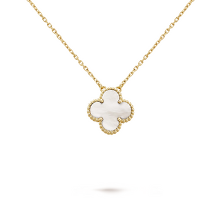 CLOVER - Weiß/Gold Halskette