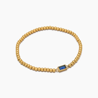 Gold Perlen Geburtsstein Armband