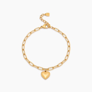 Büroklammer Herz Anhänger Armband