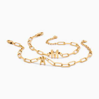 Büroklammer Anfangsanhänger Armband