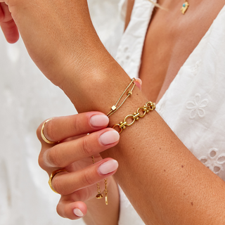 Mia Layered Cube Bracelet