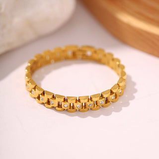 Goldenes Uhrenarmband Armband
