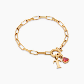 Büroklammer Geburtsstein Anfangscharme Armband
