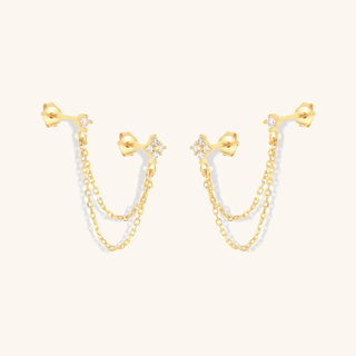 Kendall Diamond Chain Stud