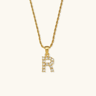 Maeve Letter Initial Diamond Necklace