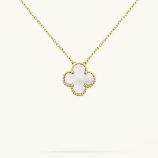 CLOVER - Weiß/Gold Halskette
