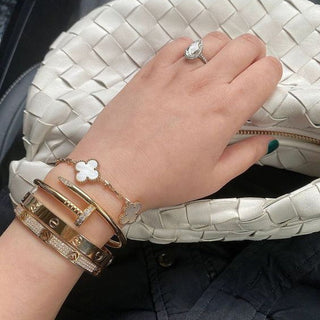ELEGANCE NAIL - Gold Zirkon Armband