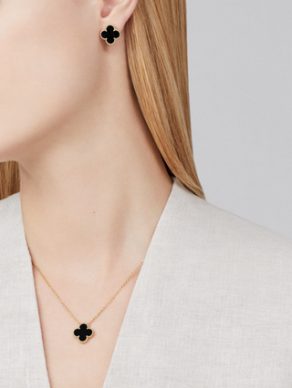 CLOVER - Black Necklace