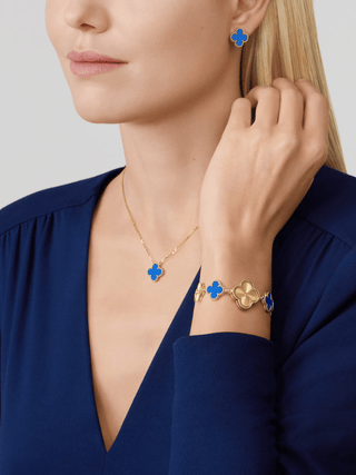 CLOVER - Blue Necklace