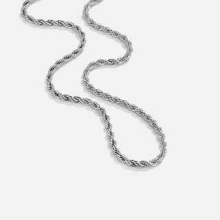 Calla Silber gedrehte Kettenhalskette