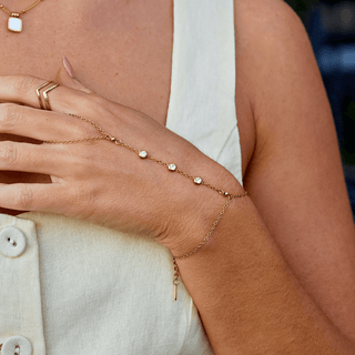 Freya Kristall Handkettchen Armband