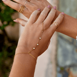 Freya Kristall Handkettchen Armband