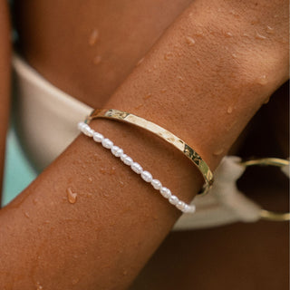 Süßwasserperlenarmband