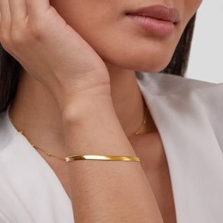 Sarya Schlangenkette Gold Armband