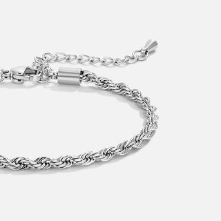 Gedrehte Ketten Silber Armband