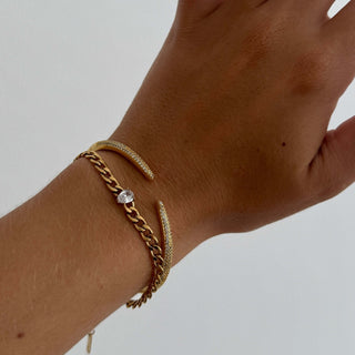 Serenity Edelstein Manschettenarmband